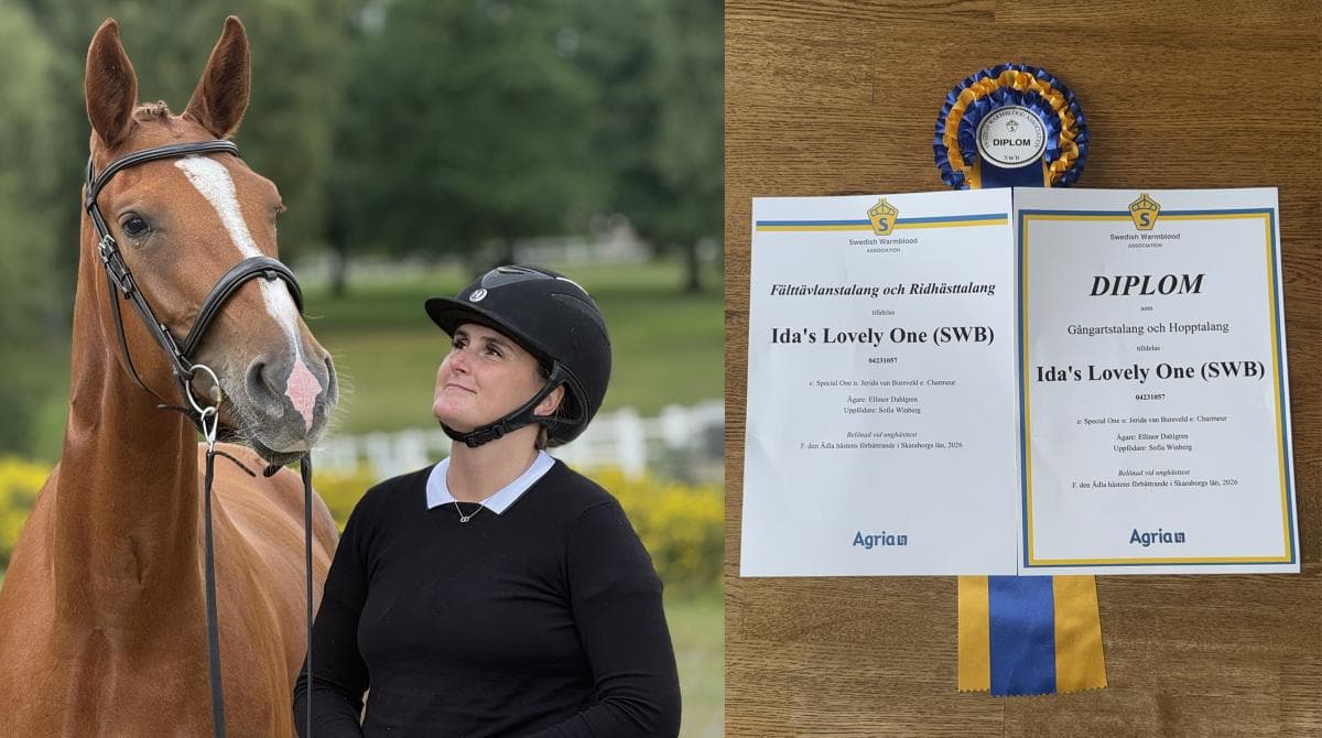 Ida’s Lovely One överraskade med dubbeldiplom: ”Glädjetårar”