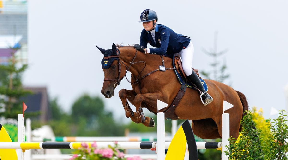 Svenska juniorerna nära medalj – Nora Andersson åtta individuellt