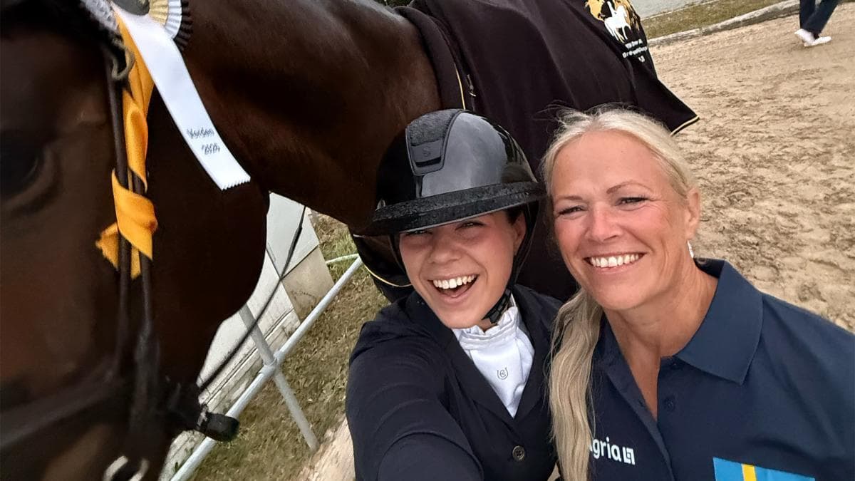 Linnéa Holmgren och Sune femma i unghäst-VM: ”Tårarna bara sprutade”