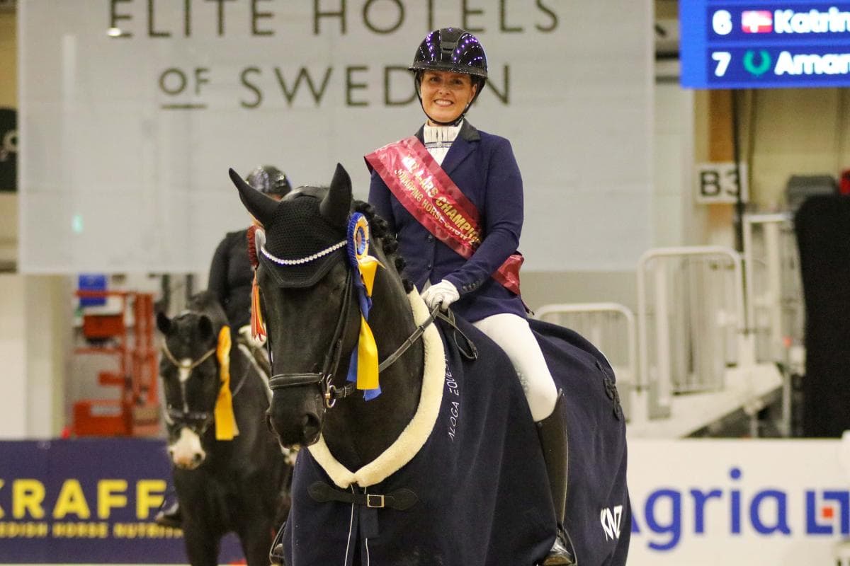 Katrine Kraglund vann fyraårsfinalen med Sacrum – fick 9,8 för galoppen